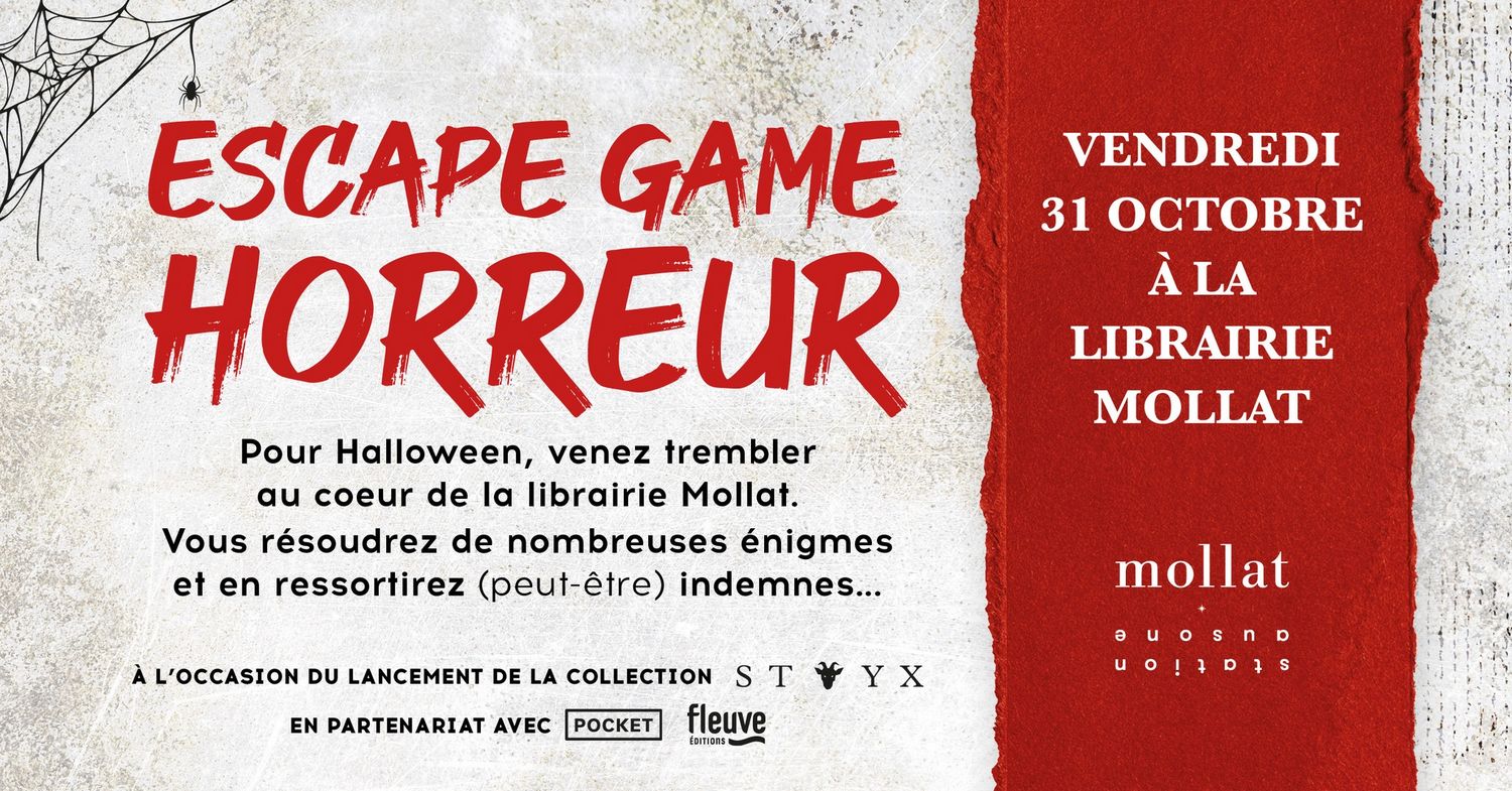 Un escape Game autour de l'horreur à la librairie Mollat à Bordeaux
